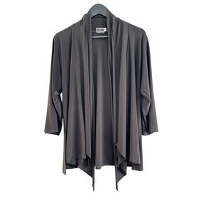 Sympli signature stretch open front cardigan size 10 3/4 sleeves